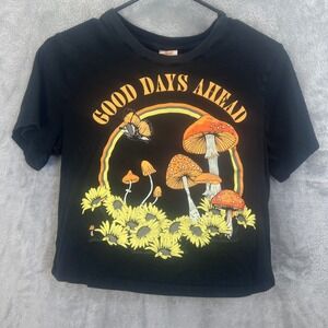 Self Esteem Good Days Ahead‎ Mushroom Graphic Tee Black Size M